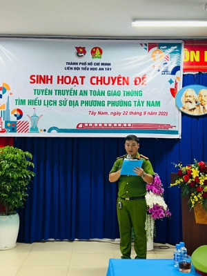 Tuyên truyền An toàn giao thông và tìm hiểu lịch sử địa phương phường Tây Nam