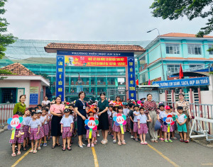 CHÀO ĐÓN CÁC EM TRƯỜNG MẦM NON AN TÂY ĐẾN THAM QUAN TRƯỜNG TIỂU HỌC AN TÂY