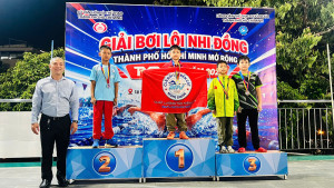 VINH DANH CÁC EM ĐẠT THÀNH TÍCH CAO TẠI GIẢI BƠI NHI ĐỒNG TP.HCM MỞ RỘNG