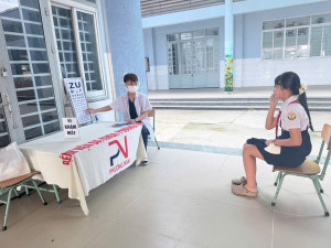 TRƯỜNG TIỂU HỌC AN TÂY PHỐI HỢP VỚI PHÒNG KHÁM ĐA KHOA PHƯƠNG NAM TỔ CHỨC KHÁM SỨC KHỎE CHO HỌC SINH